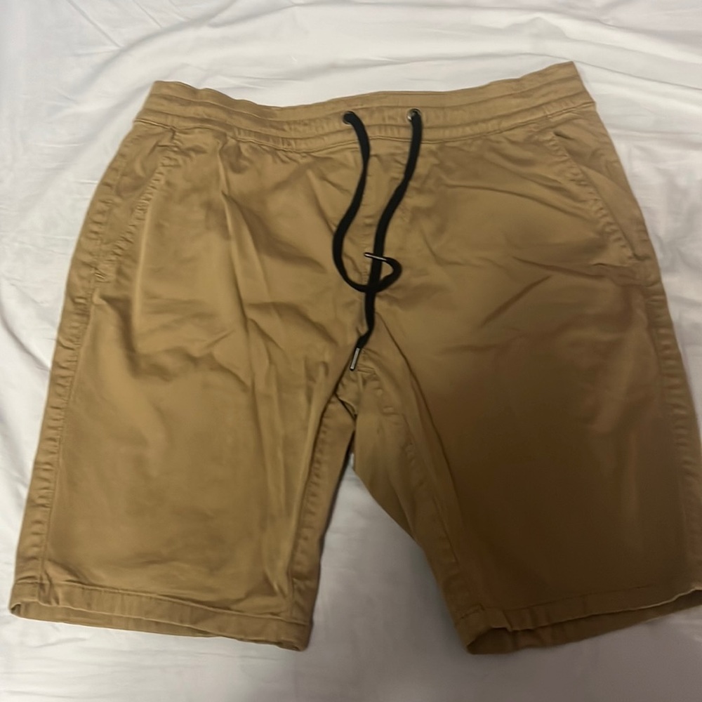 Hollister Khaki Jogger Shorts Medium